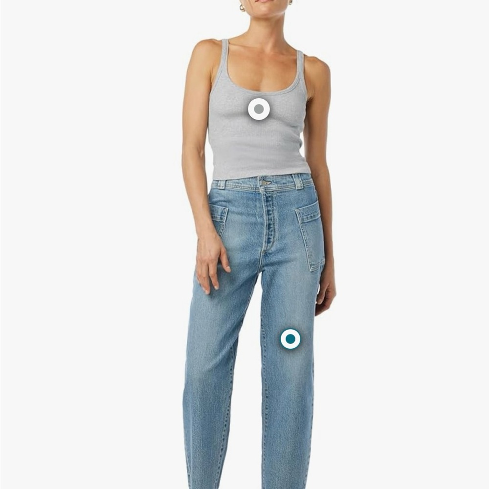 Joe's Women's The Pheobe Patch Pocket Barrel Leg Jean